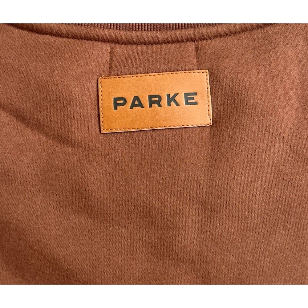 Parke Nostalgia Mocha Brown Mockneck Sweatshirt L/XL - Picture 7 of 7